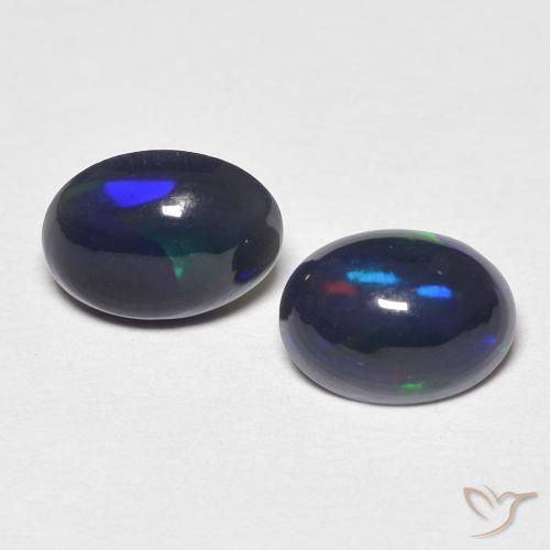 0.85ctw Naturel Multicolore Opale, ovale, Opaque