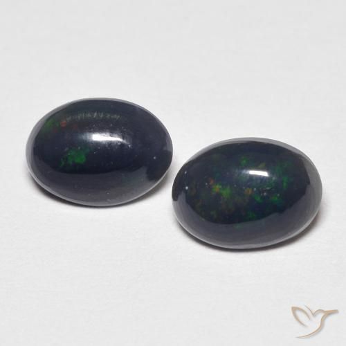 0.79ctw Naturel Multicolore Opale, ovale, Opaque