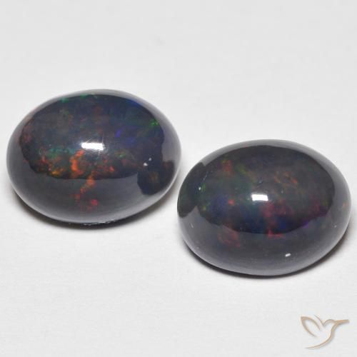 2.65ctw Naturel Multicolore Opale, ovale, Opaque
