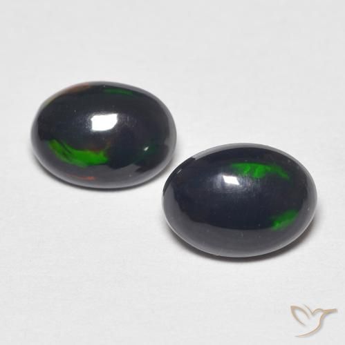0.80ctw Naturel Multicolore Opale, ovale, Opaque, Photo A
