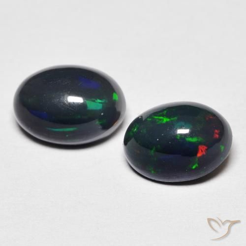 1.21ctw Naturel Multicolore Opale, ovale, Opaque, Photo A