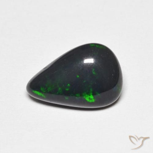1.21ct Naturel Multicolore Opale, En forme de poire, Opaque