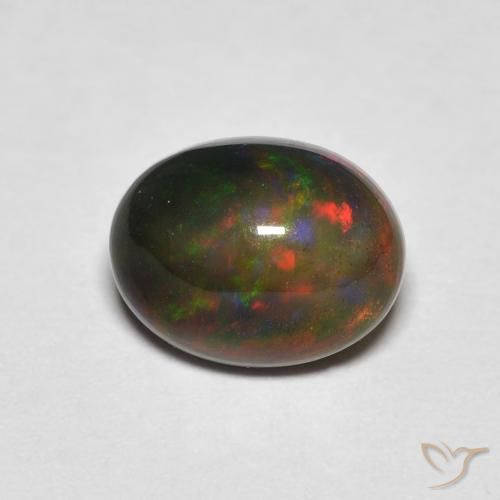 1.25ct Naturel Multicolore Opale, ovale, Opaque