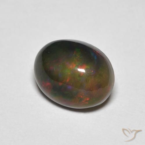 Opale Multicolore naturelle ovale, 1.25 ct, Opaque