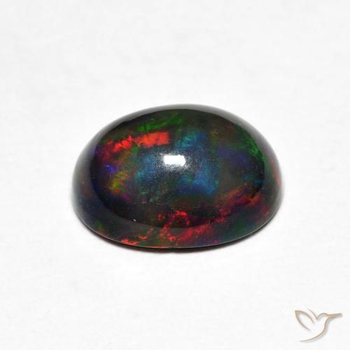 Opale Multicolore naturelle ovale, 1.40 ct, Opaque