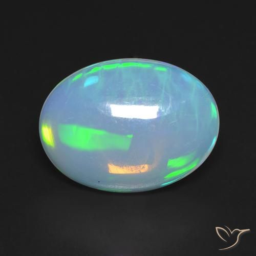 3.56ct Naturel Multicolore Opale, ovale, Transparent, Photo A