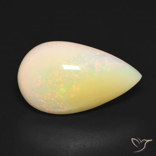 5.82ct Naturel Multicolore Opale, En forme de poire, Translucide