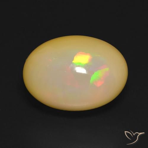Opale Multicolore naturelle ovale, 5.52 ct, Translucide