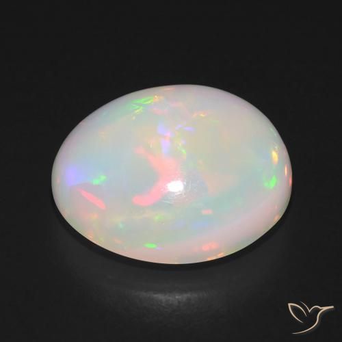 Opale Multicolore naturelle ovale, 5.95 ct, Translucide