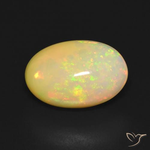 3.41ct Naturel Multicolore Opale, ovale, Transparent
