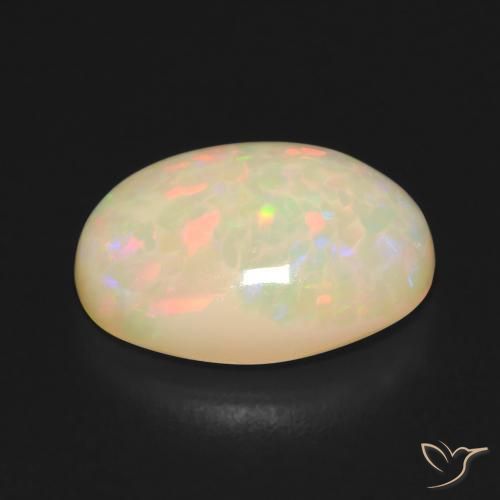 Opale Multicolore naturelle ovale, 4.38 ct, Translucide