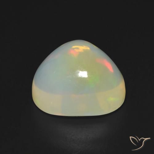 Opale Multicolore naturelle En forme de poire, 5.38 ct, Transparent