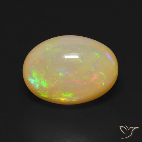 5.16ct Naturel Multicolore Opale, ovale, Transparent