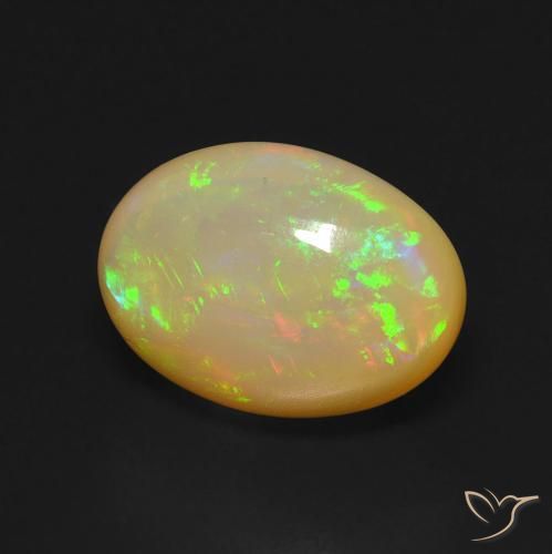 Opale Multicolore naturelle ovale, 5.16 ct, Transparent