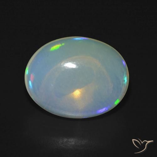 4.24ct Naturel Multicolore Opale, ovale, Transparent