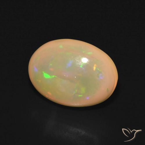 Opale Multicolore naturelle ovale, 2.58 ct, Translucide