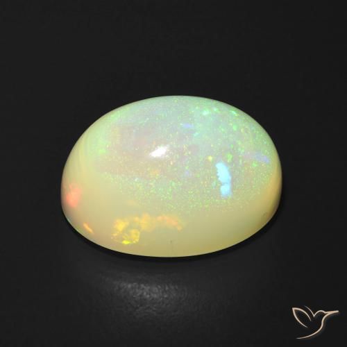Opale Multicolore naturelle ovale, 5.11 ct, Translucide
