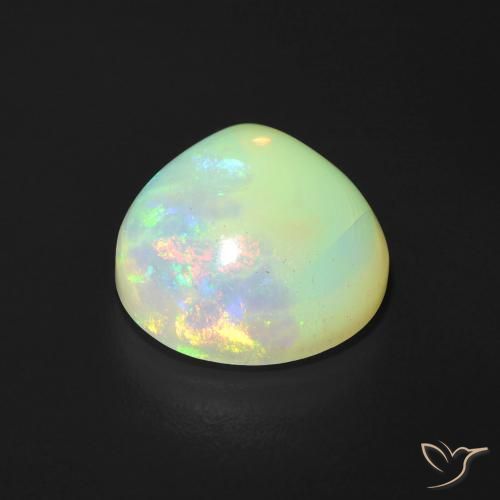 Opale Multicolore naturelle En forme de poire, 3.69 ct, Translucide