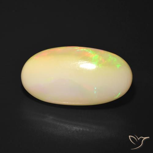 7.25ct Naturel Multicolore Opale, ovale, Translucide