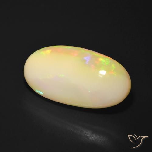 Opale Multicolore naturelle ovale, 7.25 ct, Translucide