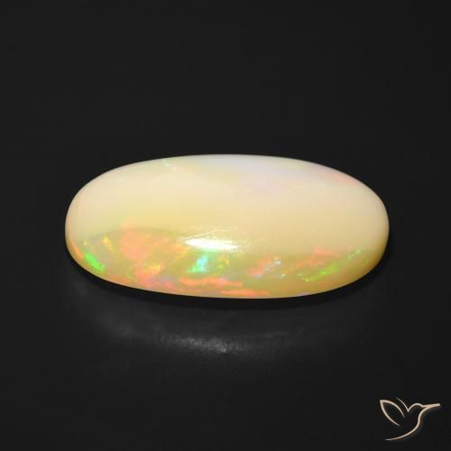 Opale Multicolore naturelle ovale, 7.25 ct, Translucide