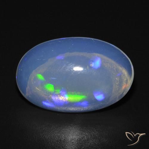 2.54ct Naturel Multicolore Opale, ovale, Transparent