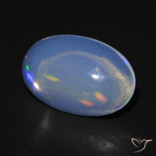 Opale Multicolore naturelle ovale, 2.54 ct, Transparent