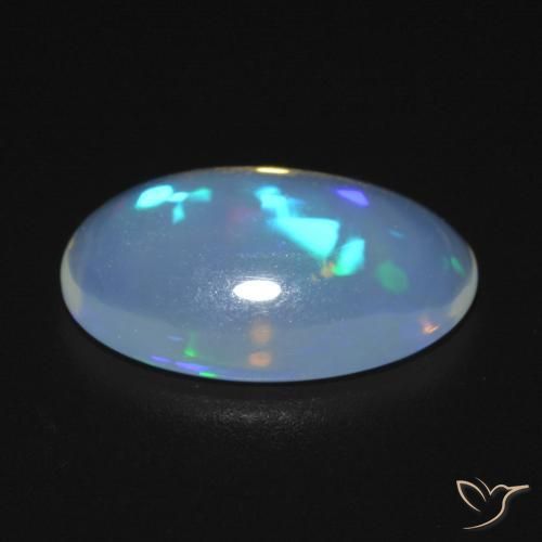 Opale Multicolore naturelle ovale, 2.54 ct, Transparent