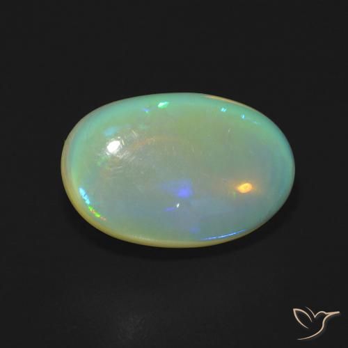 2.95ct Naturel Multicolore Opale, ovale, Transparent