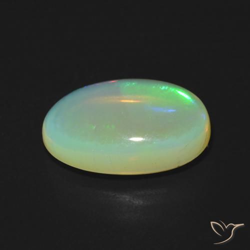 Opale Multicolore naturelle ovale, 2.95 ct, Transparent
