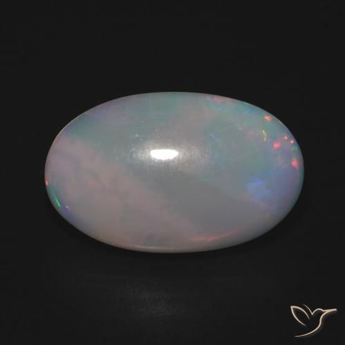 3.93ct Naturel Multicolore Opale, ovale, Translucide