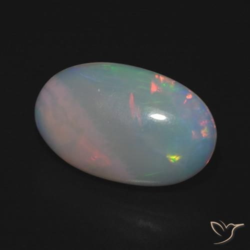 Opale Multicolore naturelle ovale, 3.93 ct, Translucide