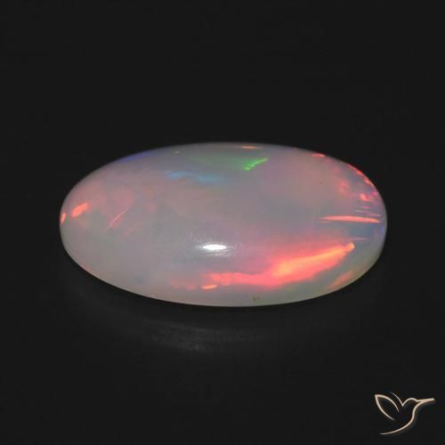 Opale Multicolore naturelle ovale, 3.93 ct, Translucide
