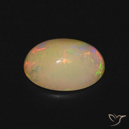 Opale Multicolore naturelle ovale, 3.96 ct, Translucide