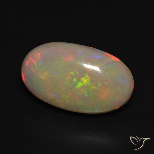 Opale Multicolore naturelle ovale, 3.28 ct, Translucide