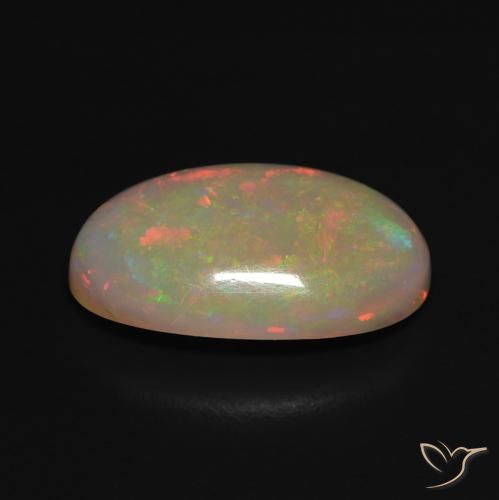 Opale Multicolore naturelle ovale, 3.28 ct, Translucide