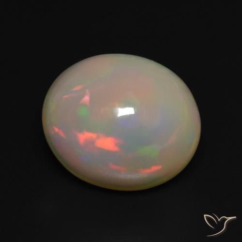 Opale Multicolore naturelle ovale, 4.97 ct, Translucide