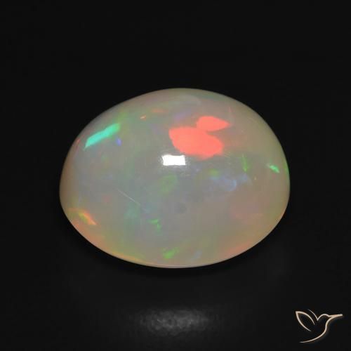 Opale Multicolore naturelle ovale, 4.97 ct, Translucide