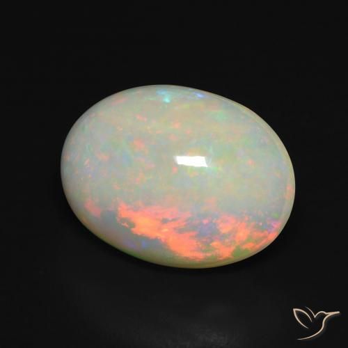 5.15ct Naturel Multicolore Opale, ovale, Translucide