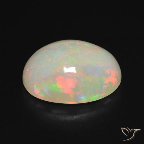 Opale Multicolore naturelle ovale, 5.15 ct, Translucide