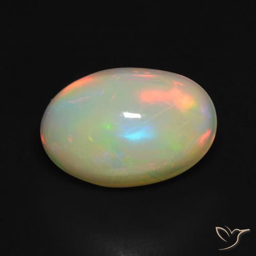 3.67ct Naturel Multicolore Opale, ovale, Transparent