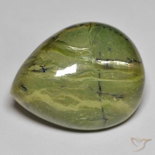 37.03ct Naturel Vert chaud Opale, En forme de poire, Opaque
