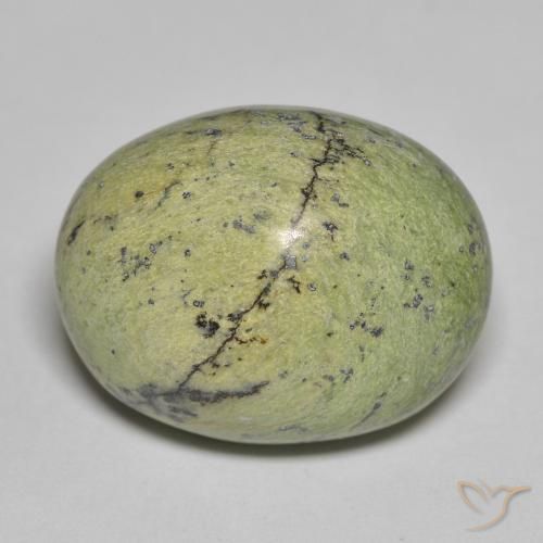 Opale Vert terre naturelle ovale, 15.66 ct, Opaque