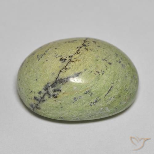 Opale Vert terre naturelle ovale, 15.66 ct, Opaque