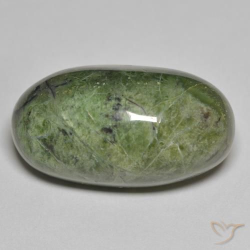 22.64ct Naturel Vert terreux Opale, ovale, Opaque, Photo A
