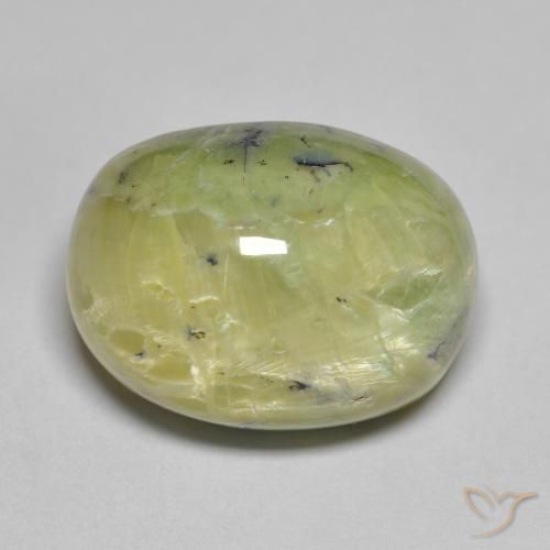 16.50ct Naturel Vert jaunâtre Opale, ovale, Opaque