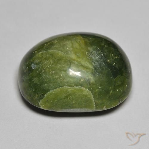 Opale Vert terreux naturelle ovale, 14.20 ct, Opaque