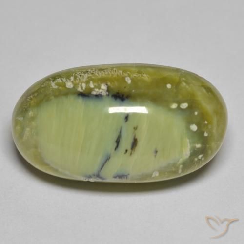 18.73ct Naturel Vert jaunâtre Opale, ovale, Opaque