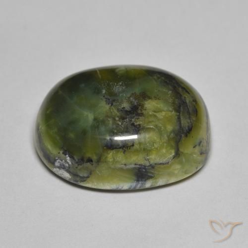 Opale Forêt verte naturelle ovale, 12.72 ct, Opaque