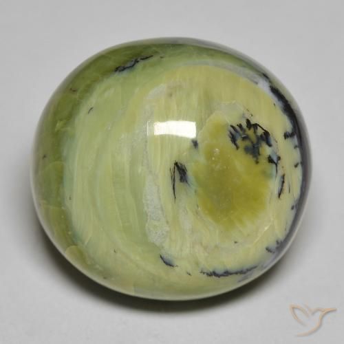 24.39ct Naturel Vert moyen Opale, ovale, Opaque